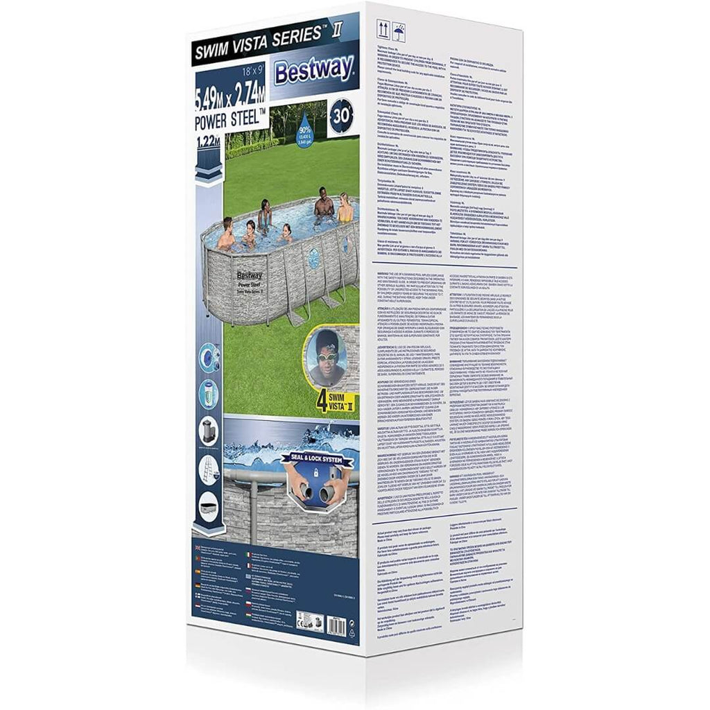 Piscine 549 x 274 x 122 cm marron - Bestway Realtree Bouée + Tous les accessoires