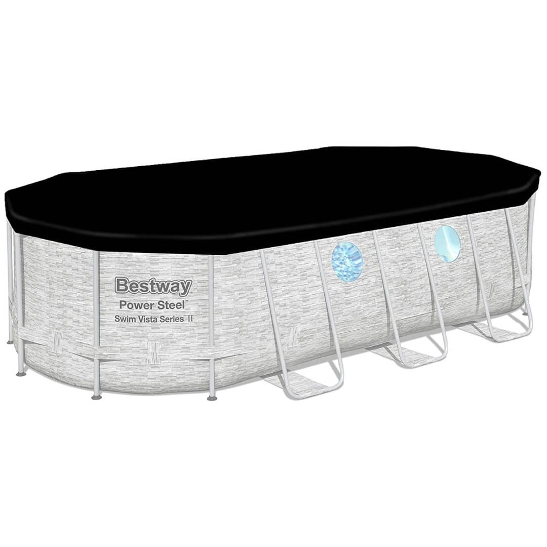 Piscine 549 x 274 x 122 cm marron - Bestway Realtree Bouée + Tous les accessoires