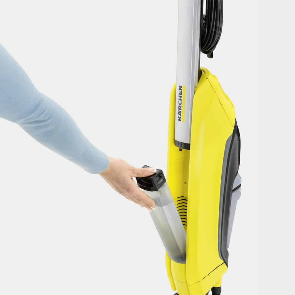 Aspirateur Kärcher Nettoyeur de sols FC 5 Sans fil (Autonomie 60 minutes, 2 en 1 nettoie et aspire, Auto-Nettoyage des Rouleaux, Convient à Tous Types de Sols Durs)