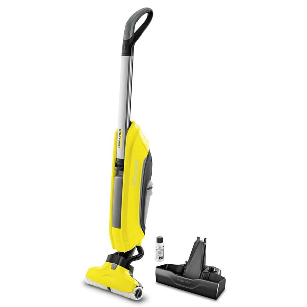 Aspirateur Kärcher Nettoyeur de sols FC 5 Sans fil (Autonomie 60 minutes, 2 en 1 nettoie et aspire, Auto-Nettoyage des Rouleaux, Convient à Tous Types de Sols Durs)